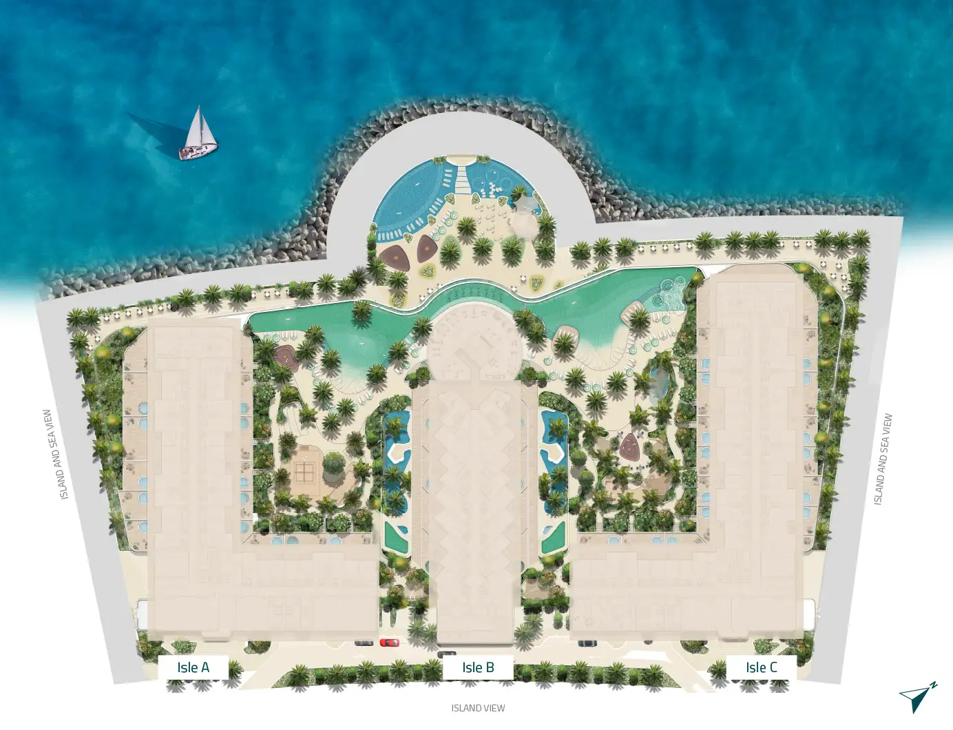 Trio Isle at Al Marjan — صورة 3