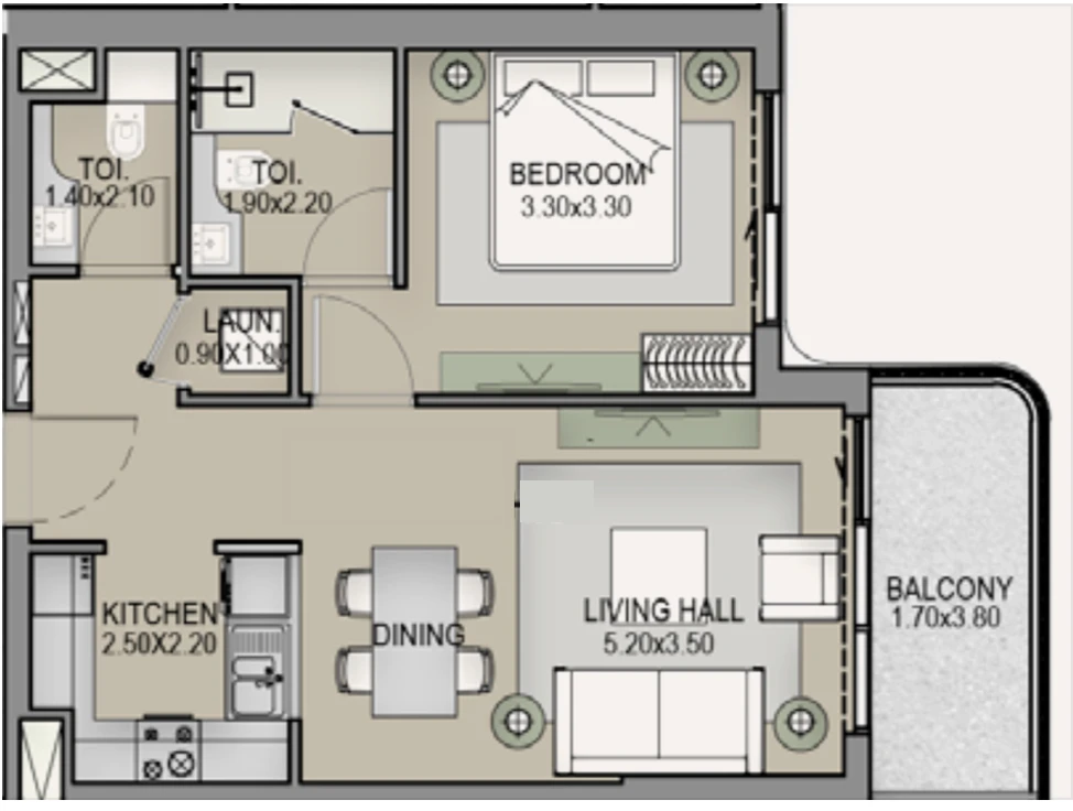 First Market Price | Brand new |  High floor صورة 6